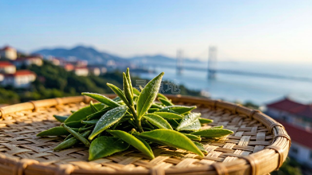 崂山绿茶产区 实体产业园区风貌
